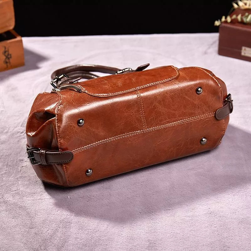 Katherine - Luxe Statement Leather Handbag - Maison Léa &amp; Lou