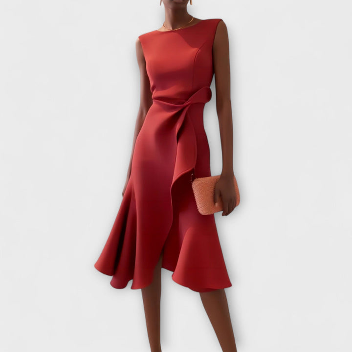Ariana - Pleated Midi Dress - Maison Léa &amp; Lou