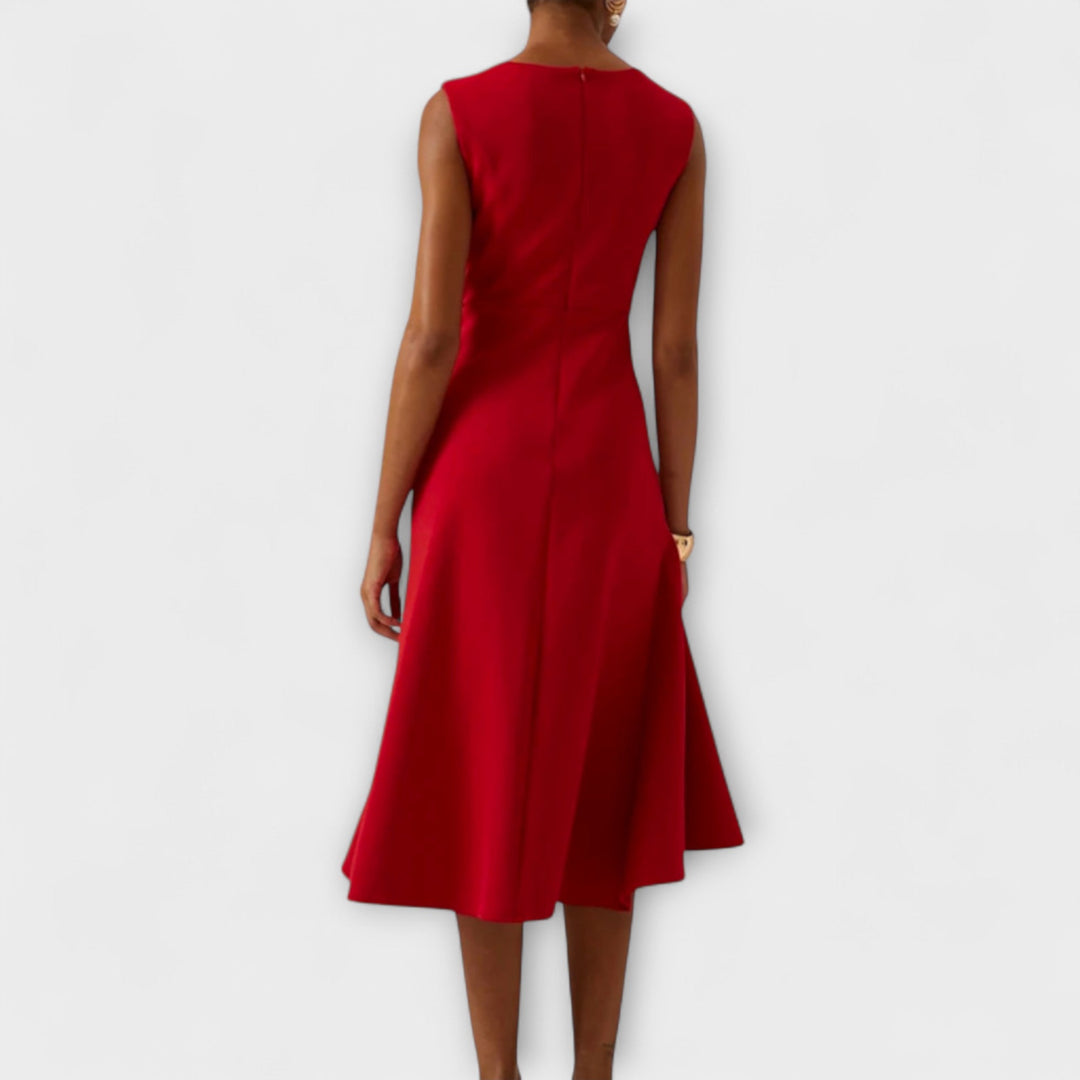 Ariana - Pleated Midi Dress - Maison Léa &amp; Lou