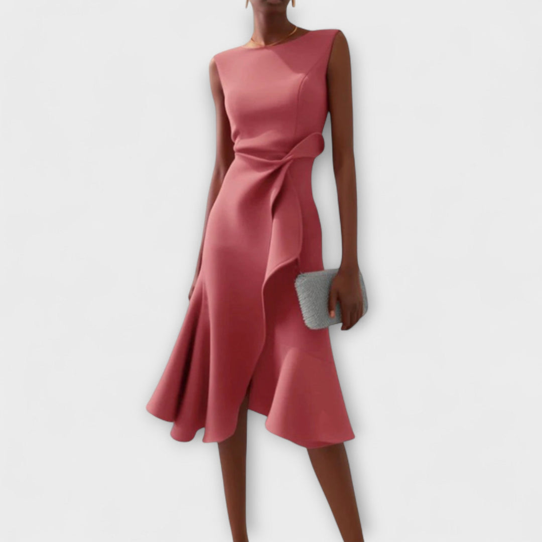 Ariana - Pleated Midi Dress - Maison Léa &amp; Lou