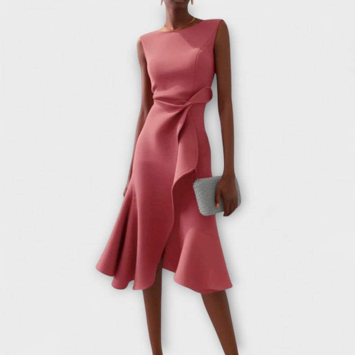 Ariana - Pleated Midi Dress - Maison Léa &amp; Lou