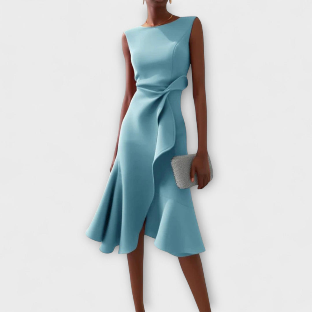 Ariana - Pleated Midi Dress - Maison Léa &amp; Lou