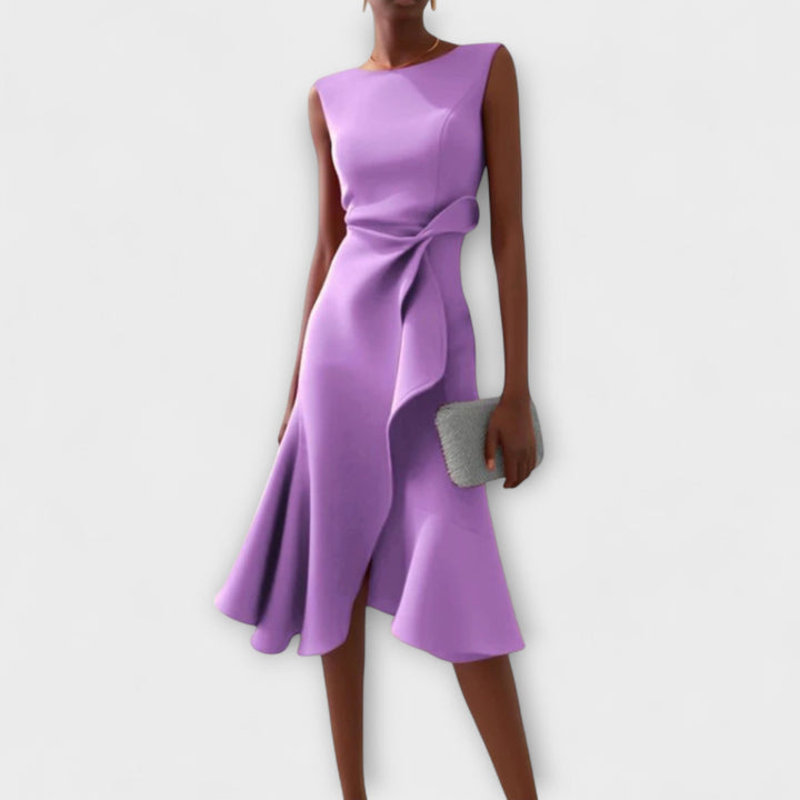 Ariana - Pleated Midi Dress - Maison Léa &amp; Lou