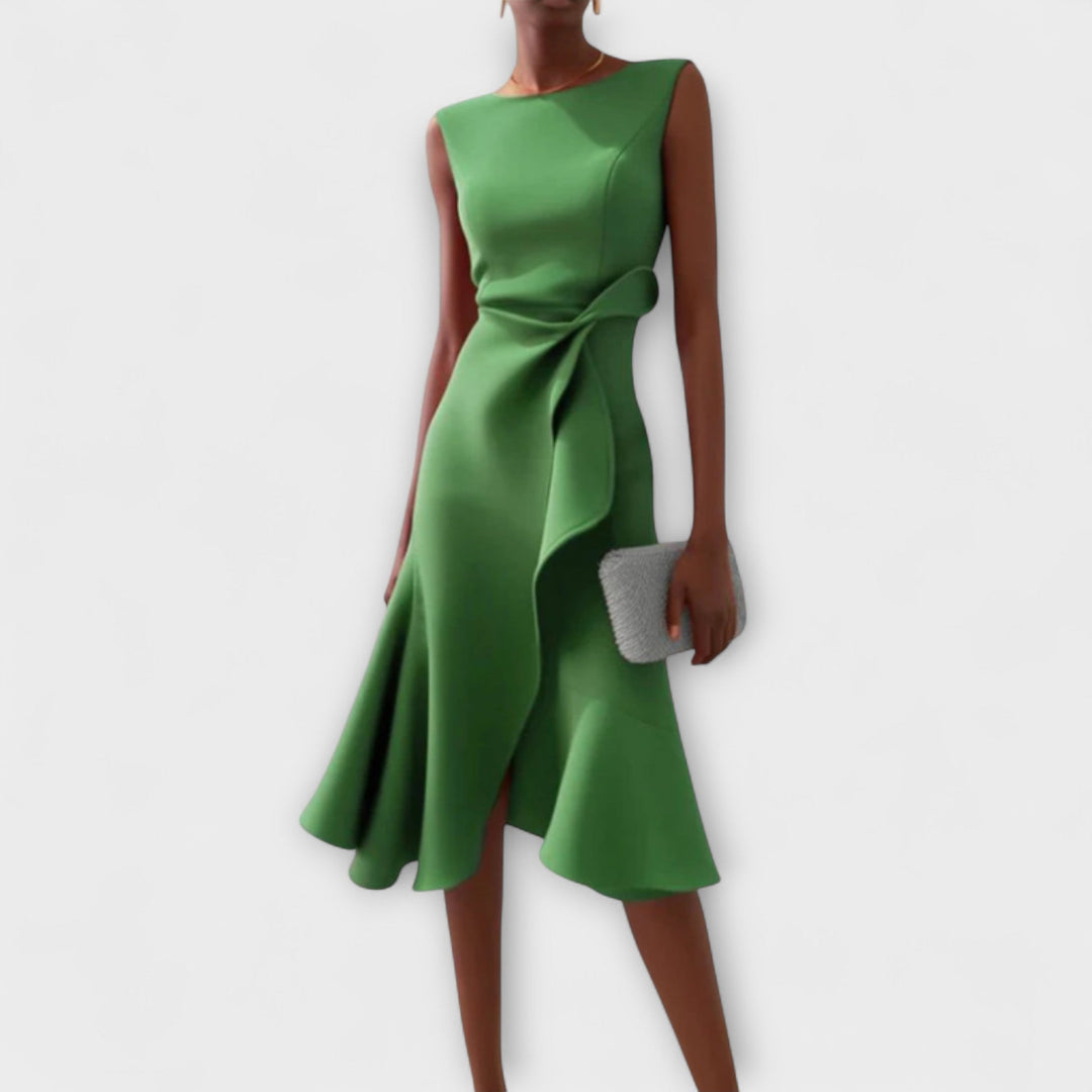 Ariana - Pleated Midi Dress - Maison Léa &amp; Lou