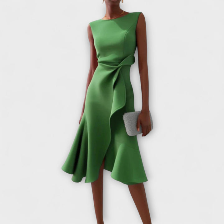 Ariana - Pleated Midi Dress - Maison Léa &amp; Lou