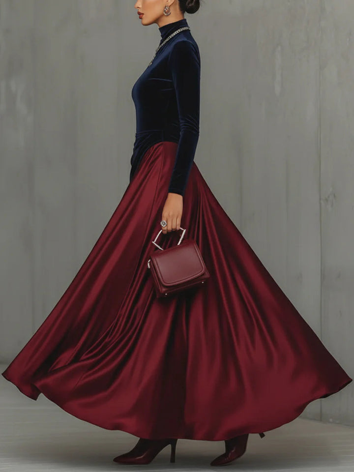 Lucrèce | Bicolour Long Dress