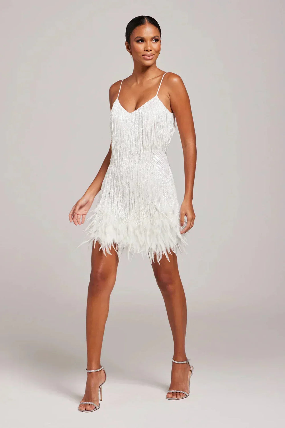 Alicia | Feather Mini Dress - Maison Léa & Lou