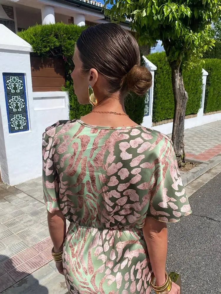 Clarandra | Copper Midi Dress - Maison Léa &amp; Lou