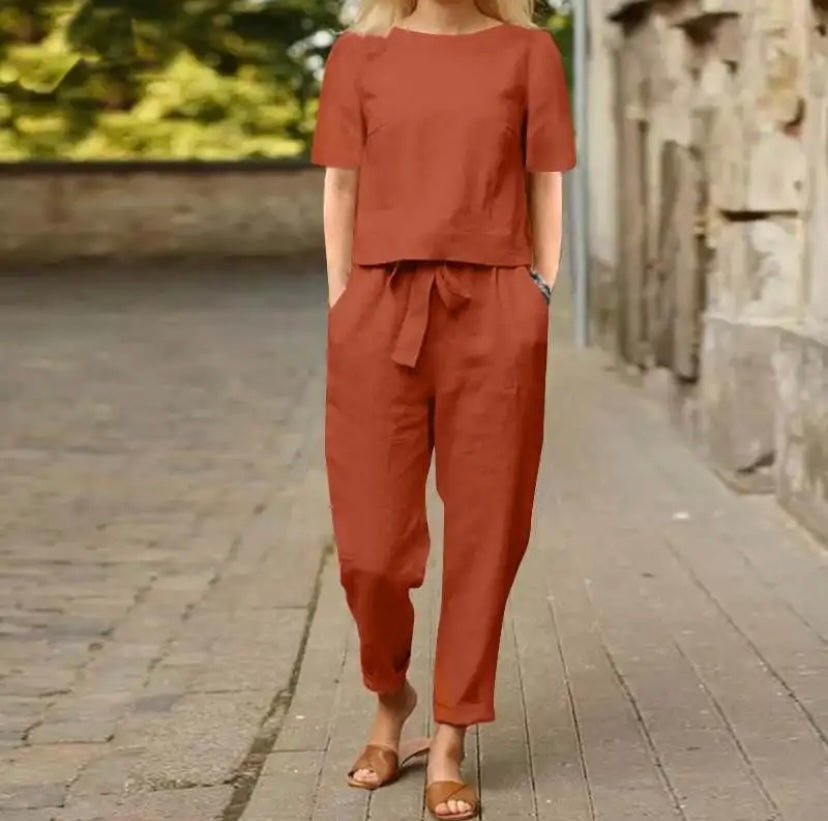 Gitte™ | Short Sleeve 2-piece Set - Maison Léa &amp; Lou