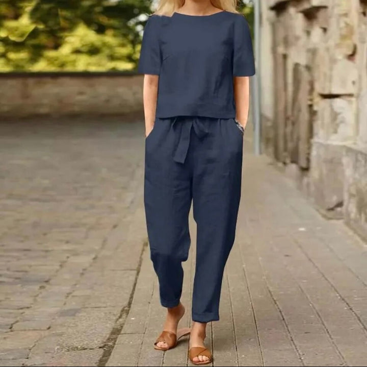 Gitte™ | Short Sleeve 2-piece Set - Maison Léa &amp; Lou