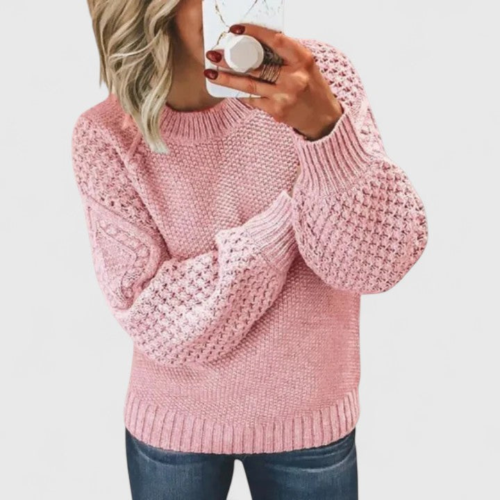 Camille | Softly Textured Knit Jumper - Maison Léa &amp; Lou