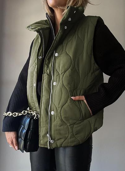 DARCY™ - Chic Lightweight Button-Up Puffer Vest