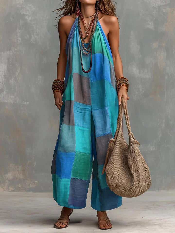 Bohemian Patchwork Jumpsuit™ – Freschezza e libertà con uno stile artistico e unico. - Maison Léa &amp; Lou