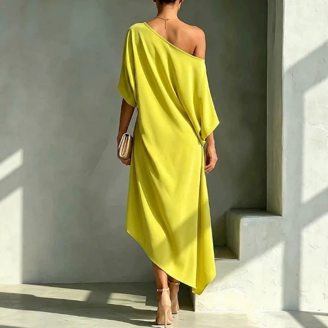 Camila | Abito elegante asimmetrico - Maison Léa &amp; Lou