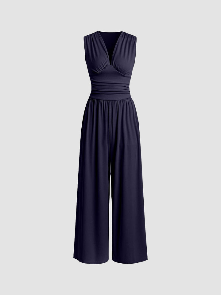 MUTYA™ – Chic Sleeveless Wide-Leg Jumpsuit