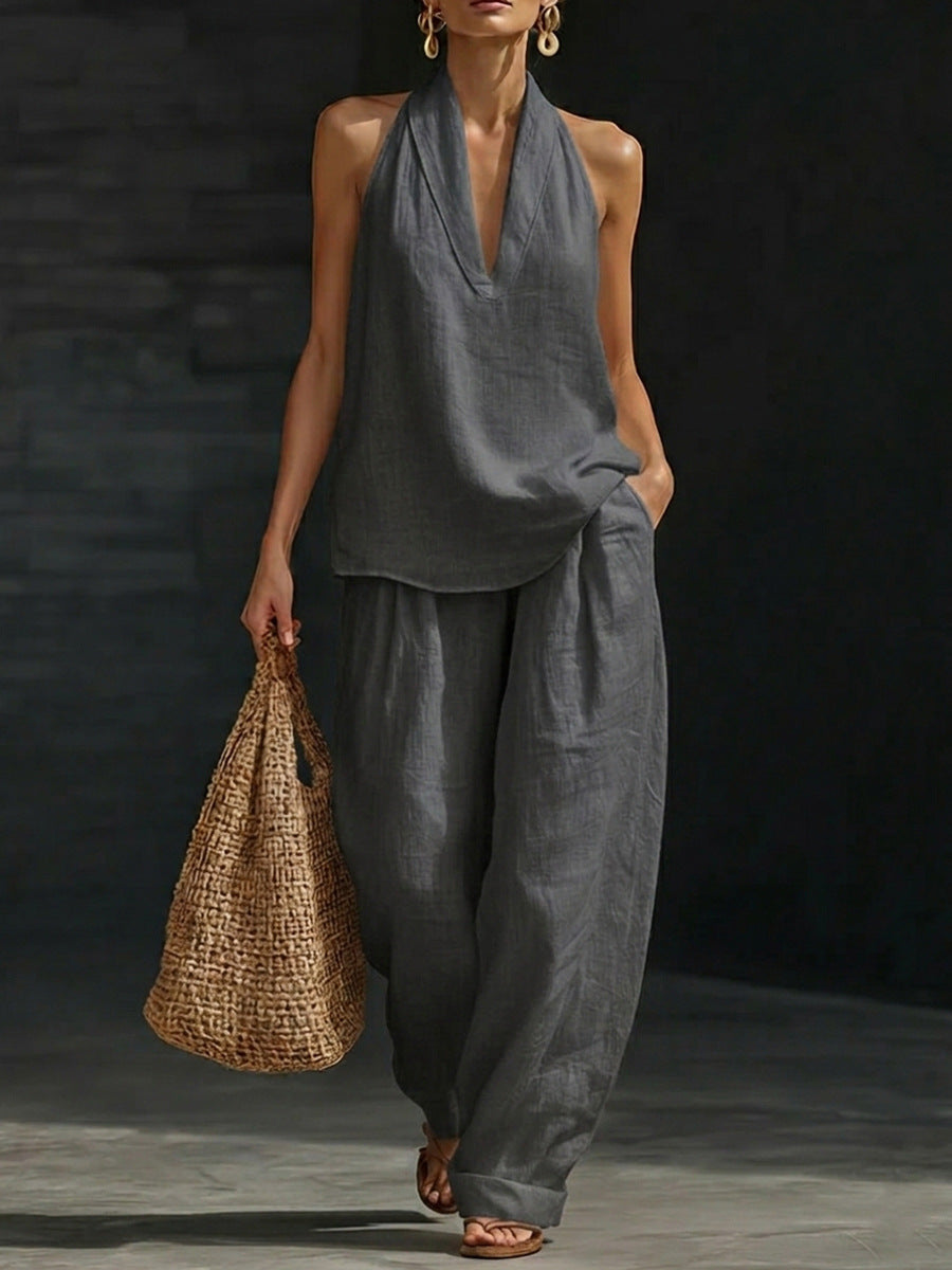 Zoë™ Set senza maniche con pantaloni larghi - Maison Léa &amp; Lou