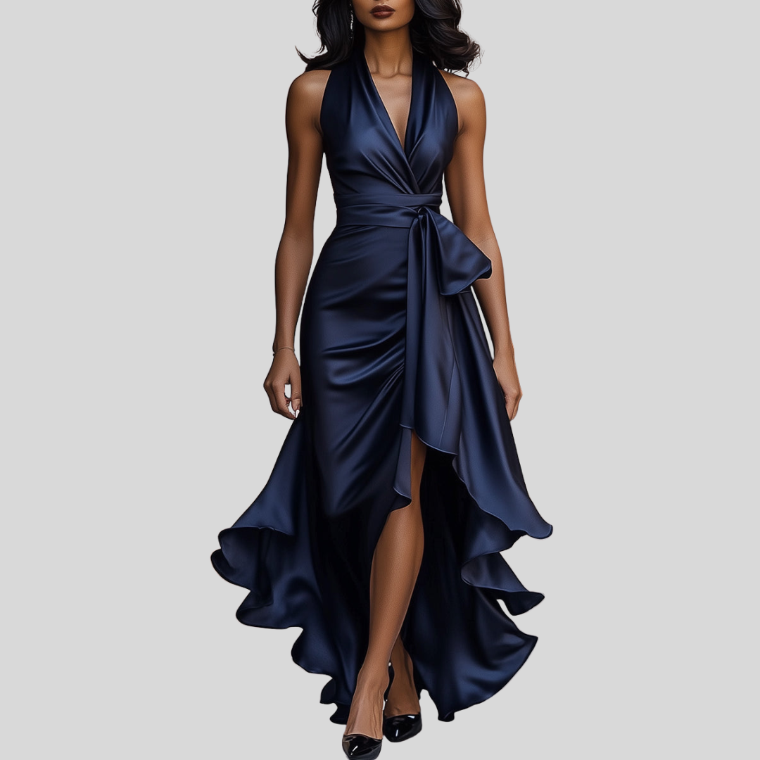 Amelya - Evening Wrap Maxi Dress - Maison Léa & Lou