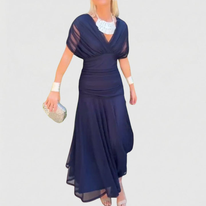 Avery - Elegant Blue Dress - Maison Léa &amp; Lou