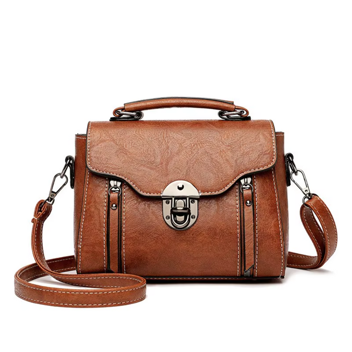 Zoe - Timeless Elegance Leather Shoulder Bag - Maison Léa &amp; Lou
