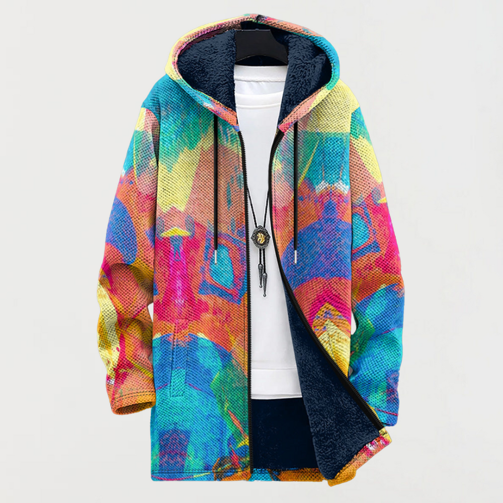 Emery | Colourful Artistic Print Hoodie - Maison Léa & Lou