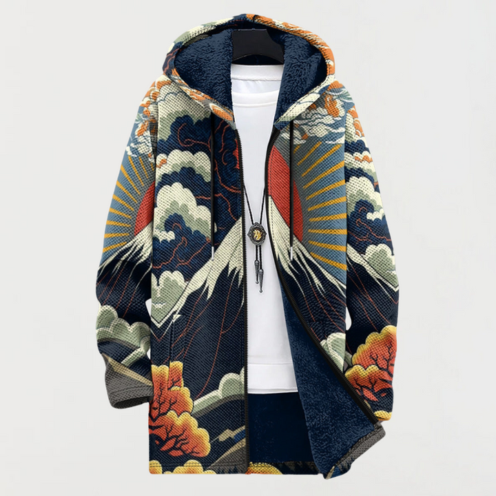 Wren | Japanese Sunrise Print Hoodie - Maison Léa &amp; Lou