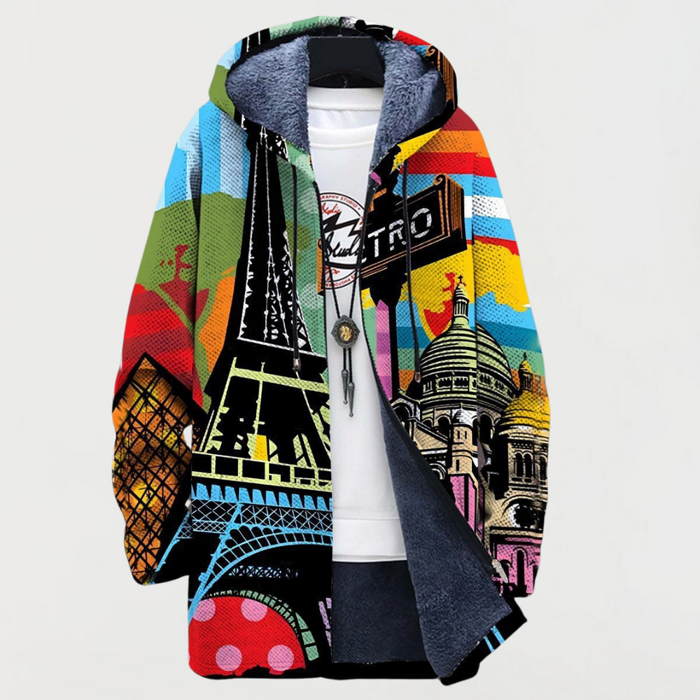 Jamie | Parisian Art Print Hoodie - Maison Léa & Lou
