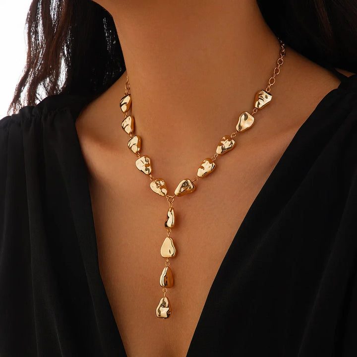 Collana Lariat Ispirata alla Pietra Moderna - Maison Léa &amp; Lou