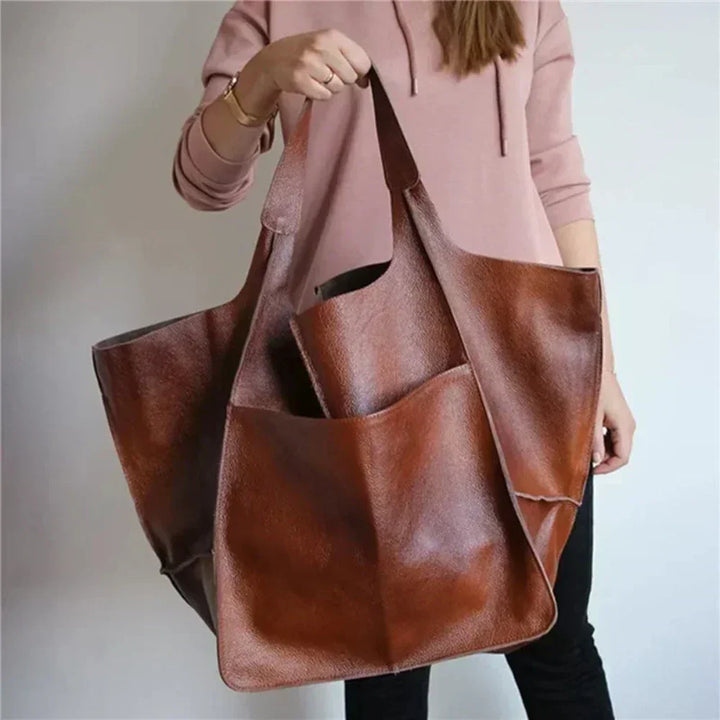 Ruth - Timeless Allure Leather Tote Bag - Maison Léa &amp; Lou