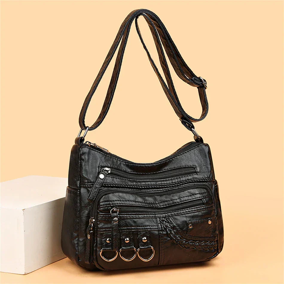 Olivia - Vintage Charm Elegant Shoulder Bag - Maison Léa &amp; Lou
