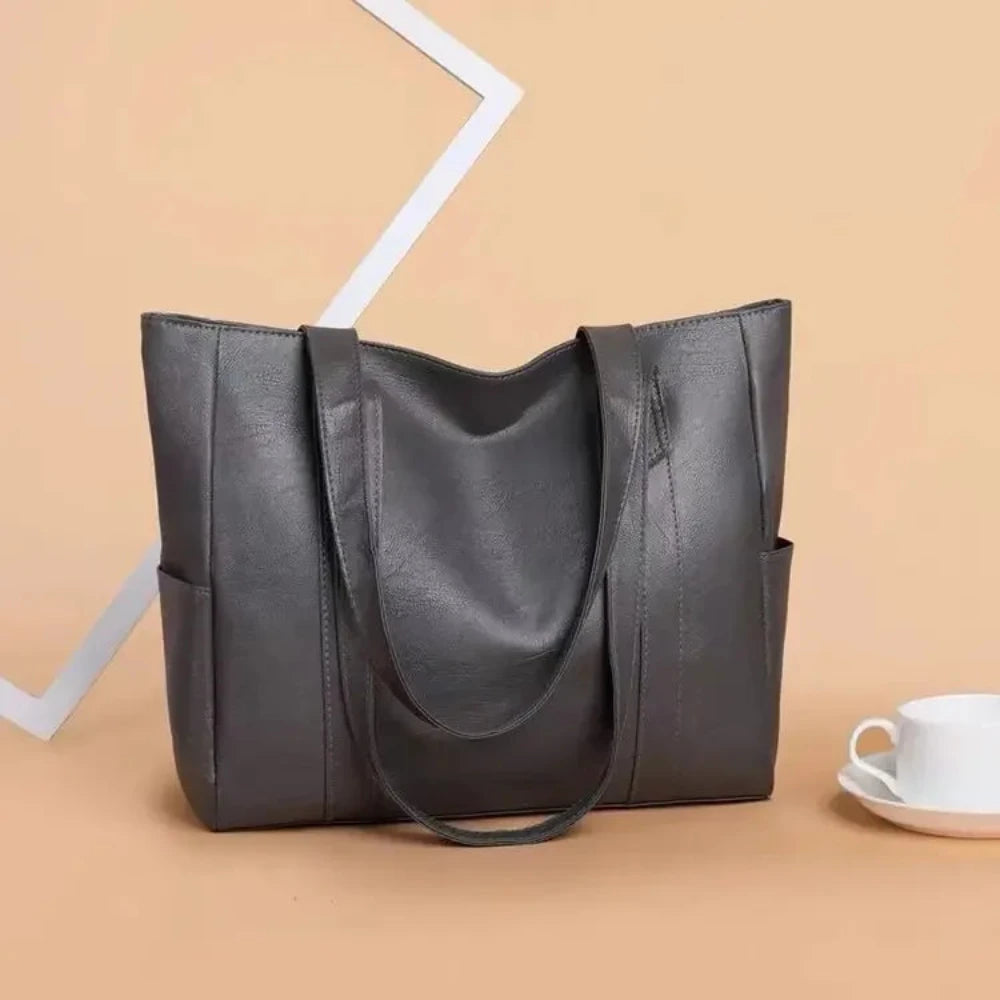 Susan - Minimalist Luxury Leather Shoulder Bag - Maison Léa &amp; Lou