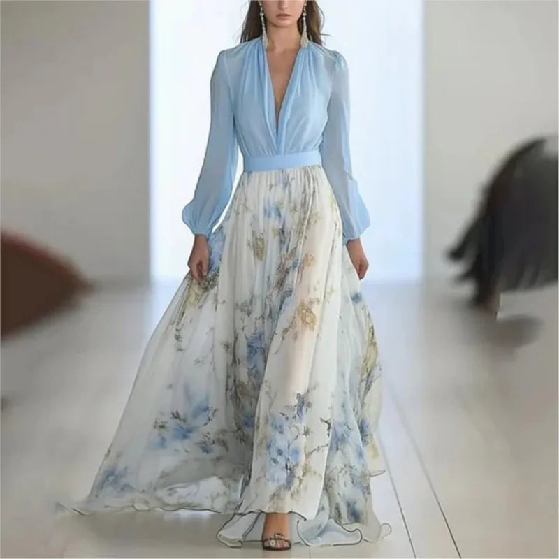 Morwenna - Floral Print Long Dress - Maison Léa & Lou