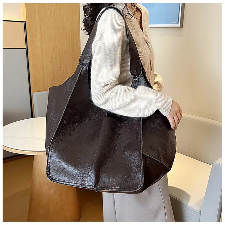 Ruth - Timeless Allure Leather Tote Bag - Maison Léa &amp; Lou
