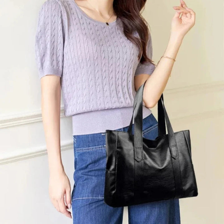 Susan - Minimalist Luxury Leather Shoulder Bag - Maison Léa &amp; Lou