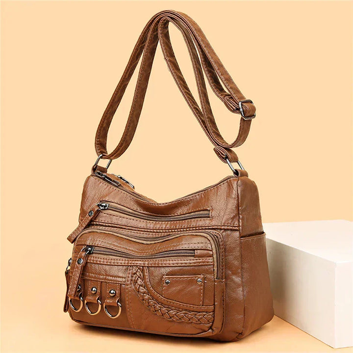 Olivia - Vintage Charm Elegant Shoulder Bag - Maison Léa &amp; Lou