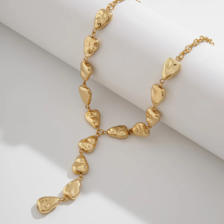Collana Lariat Ispirata alla Pietra Moderna - Maison Léa &amp; Lou