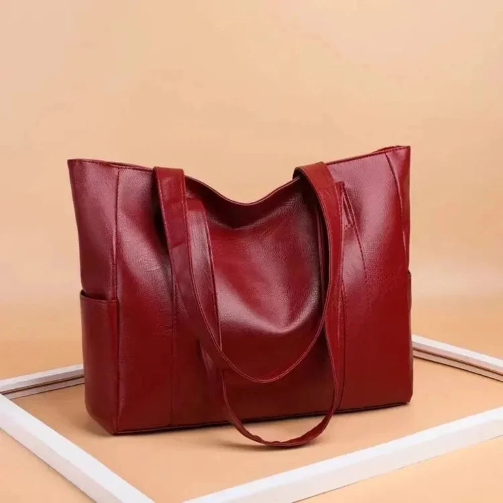 Susan - Minimalist Luxury Leather Shoulder Bag - Maison Léa &amp; Lou