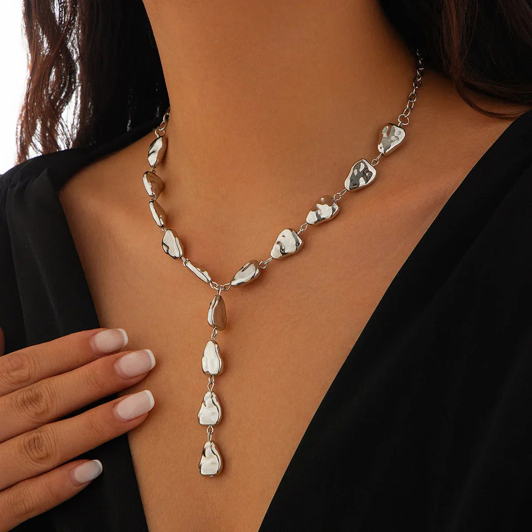 Collana Lariat Ispirata alla Pietra Moderna - Maison Léa &amp; Lou