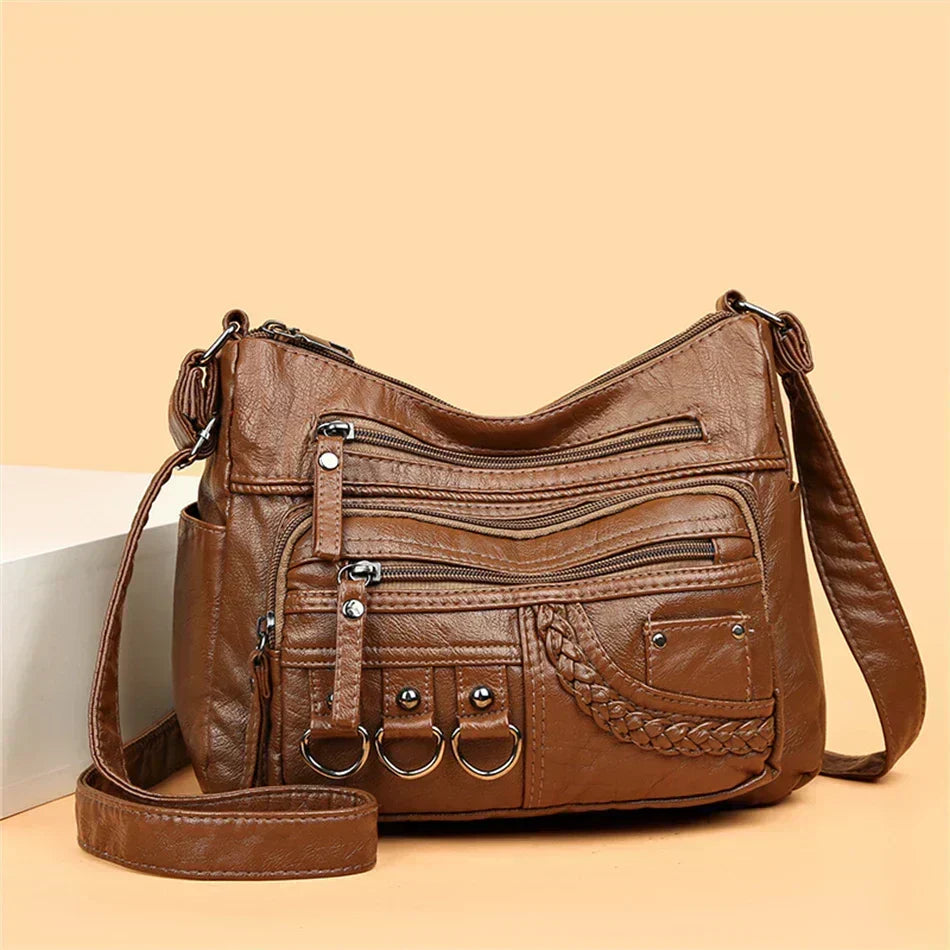 Olivia - Vintage Charm Elegant Shoulder Bag - Maison Léa &amp; Lou