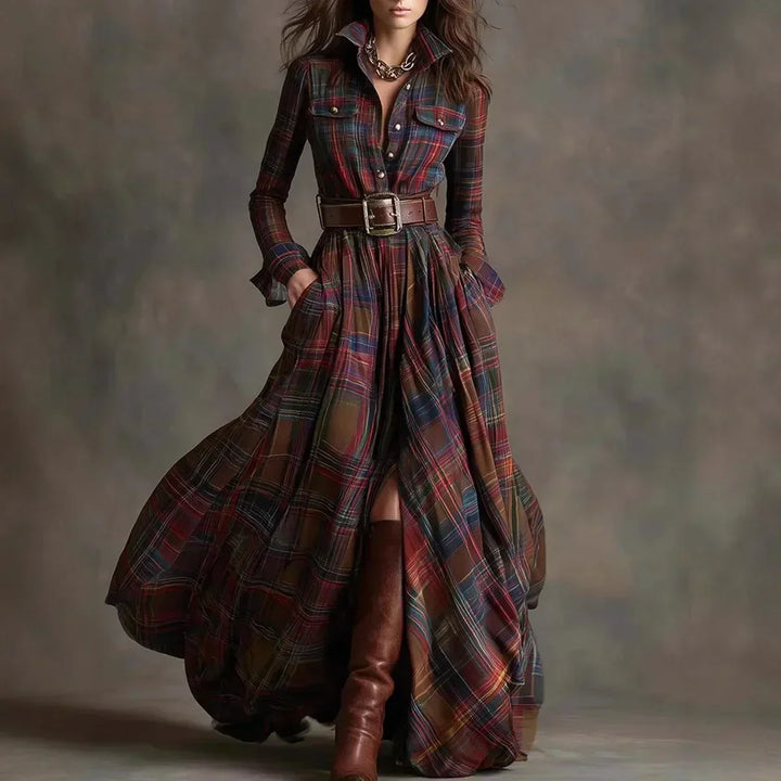 Bryanna - Sophisticated Maxi Dress - Maison Léa &amp; Lou