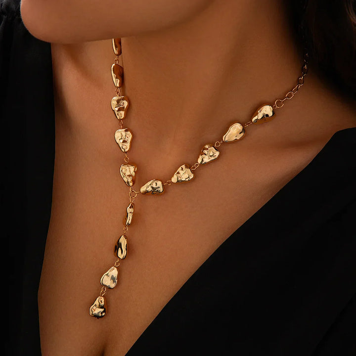 Collana Lariat Ispirata alla Pietra Moderna - Maison Léa &amp; Lou