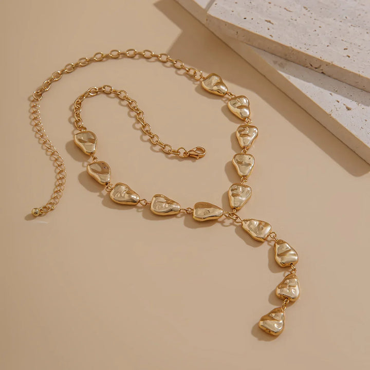 Collana Lariat Ispirata alla Pietra Moderna - Maison Léa &amp; Lou