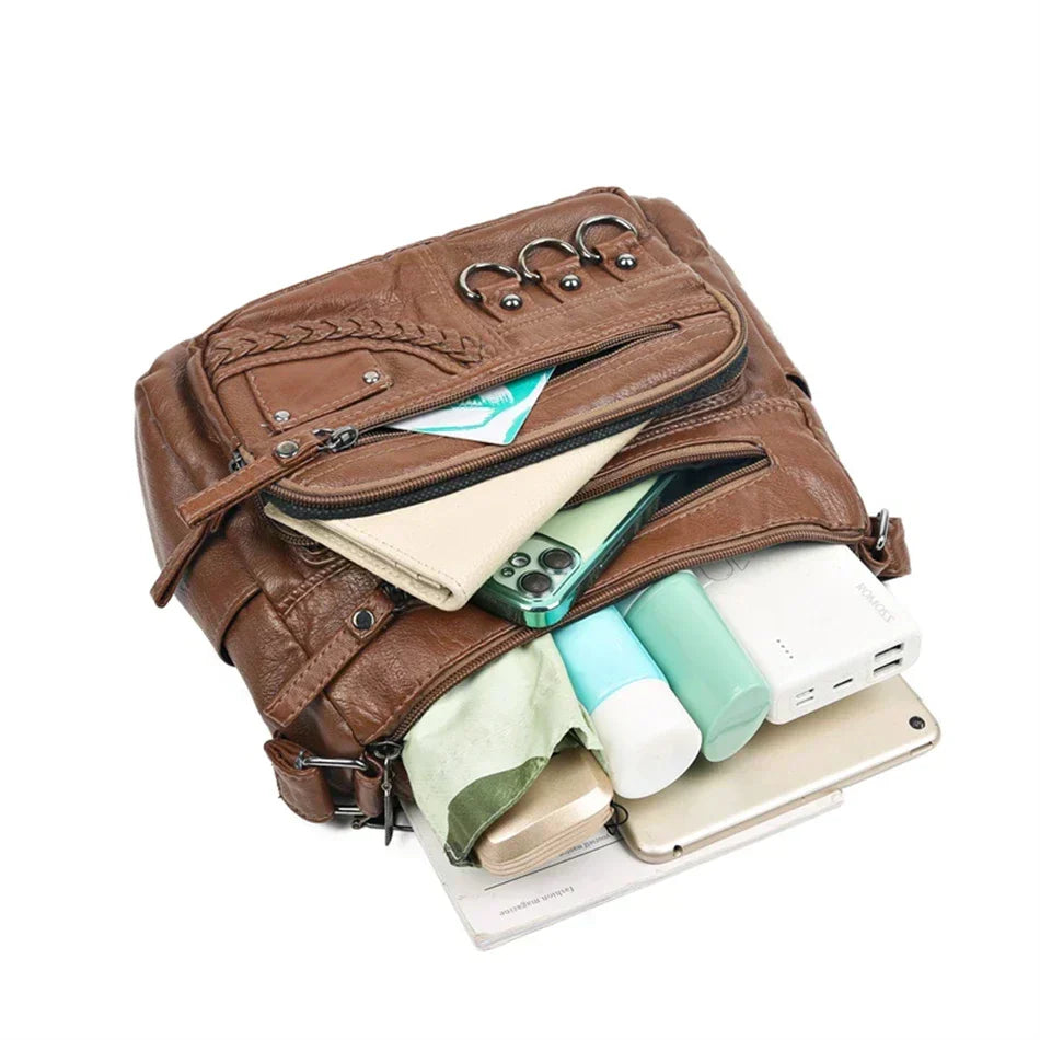 Olivia - Vintage Charm Elegant Shoulder Bag - Maison Léa &amp; Lou