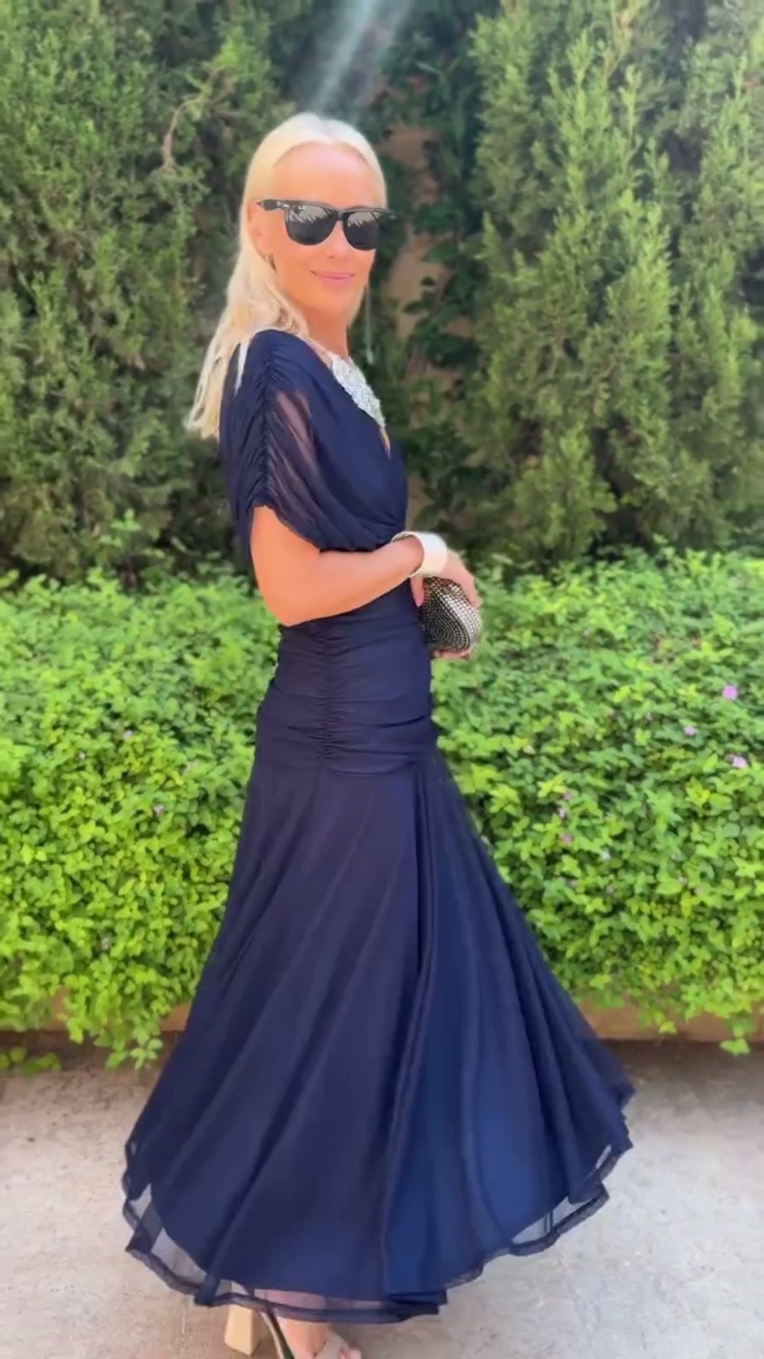 Avery - Elegant Blue Dress - Maison Léa &amp; Lou
