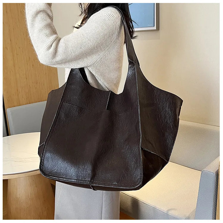 Ruth - Timeless Allure Leather Tote Bag - Maison Léa &amp; Lou