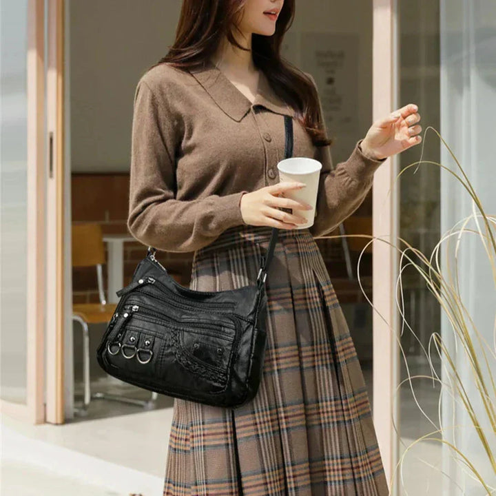 Olivia - Vintage Charm Elegant Shoulder Bag - Maison Léa &amp; Lou