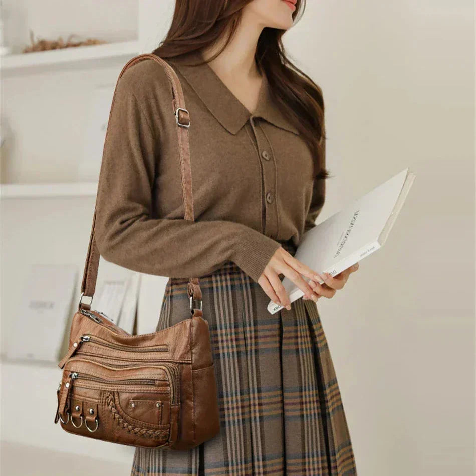 Olivia - Vintage Charm Elegant Shoulder Bag - Maison Léa & Lou