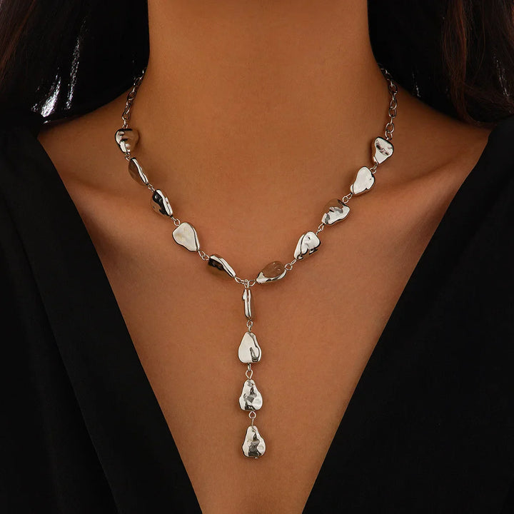 Collana Lariat Ispirata alla Pietra Moderna - Maison Léa &amp; Lou