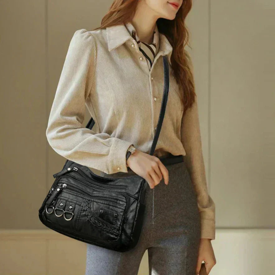 Olivia - Vintage Charm Elegant Shoulder Bag - Maison Léa &amp; Lou