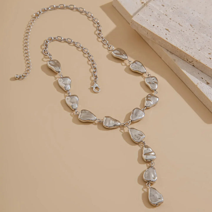 Collana Lariat Ispirata alla Pietra Moderna - Maison Léa &amp; Lou