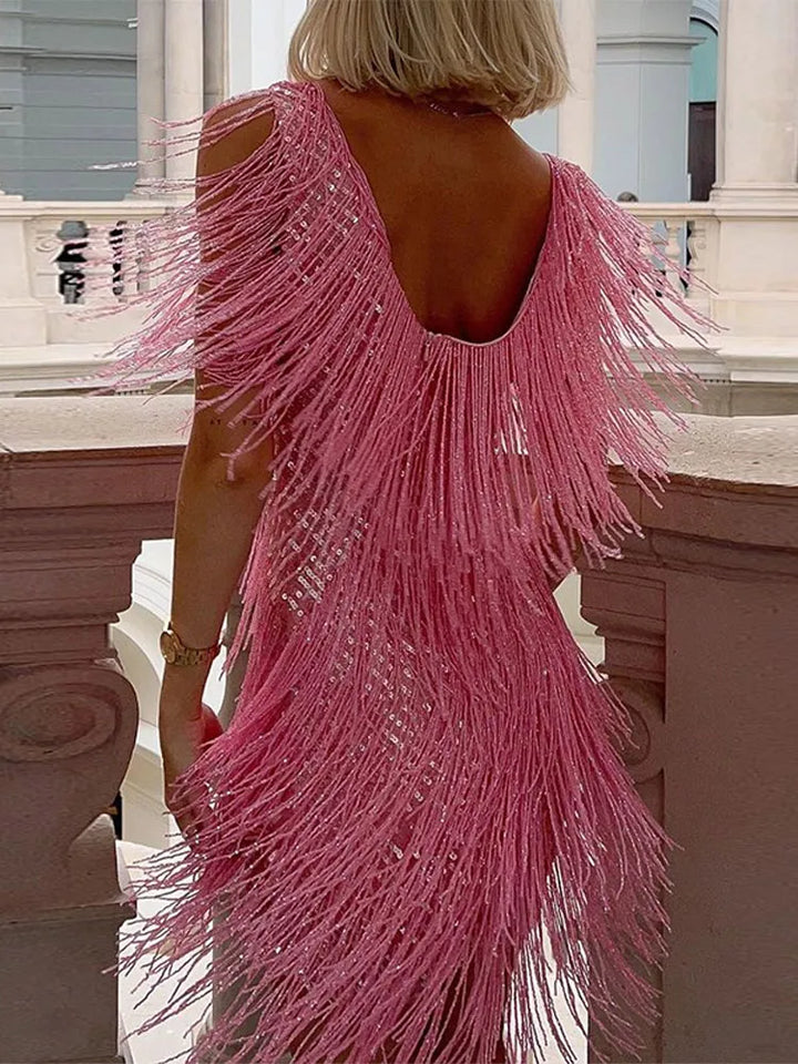 Nancy | Fringe Party Dress - Maison Léa &amp; Lou